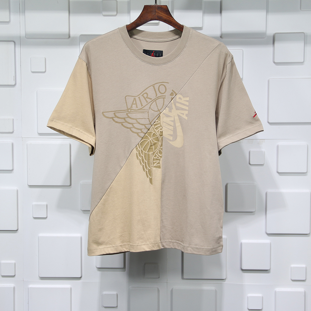 travis scott cactus jack x jordan t-shirt khaki/desert replica