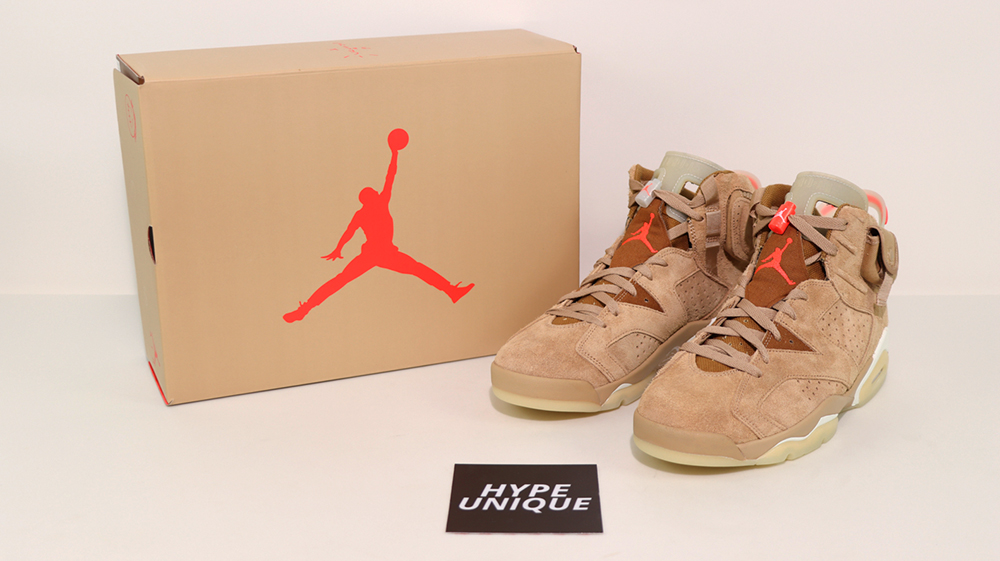 jordan 6 retro travis scott british khaki replica
