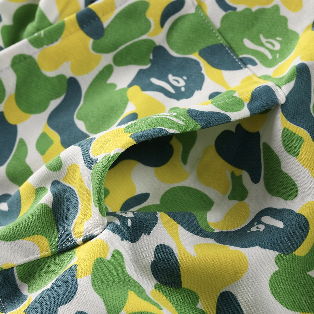 bape shark full zip hoodie (green / yellow)