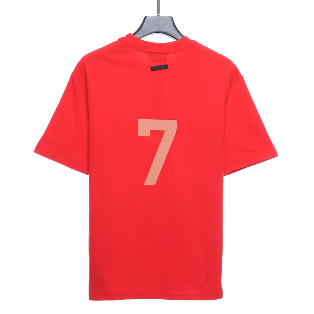 mainline flocked word 7 t-shirt(black/blue/beige/red)