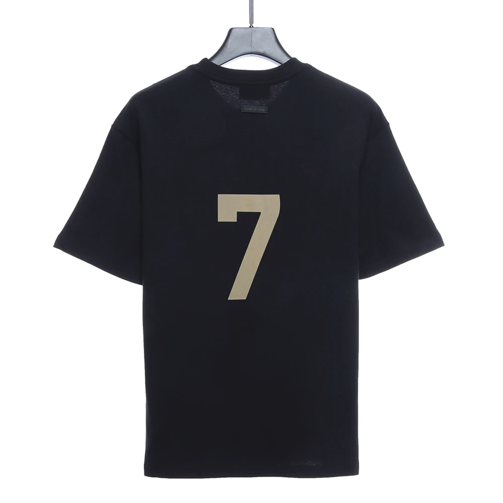 mainline flocked word 7 t-shirt(black/blue/beige/red)