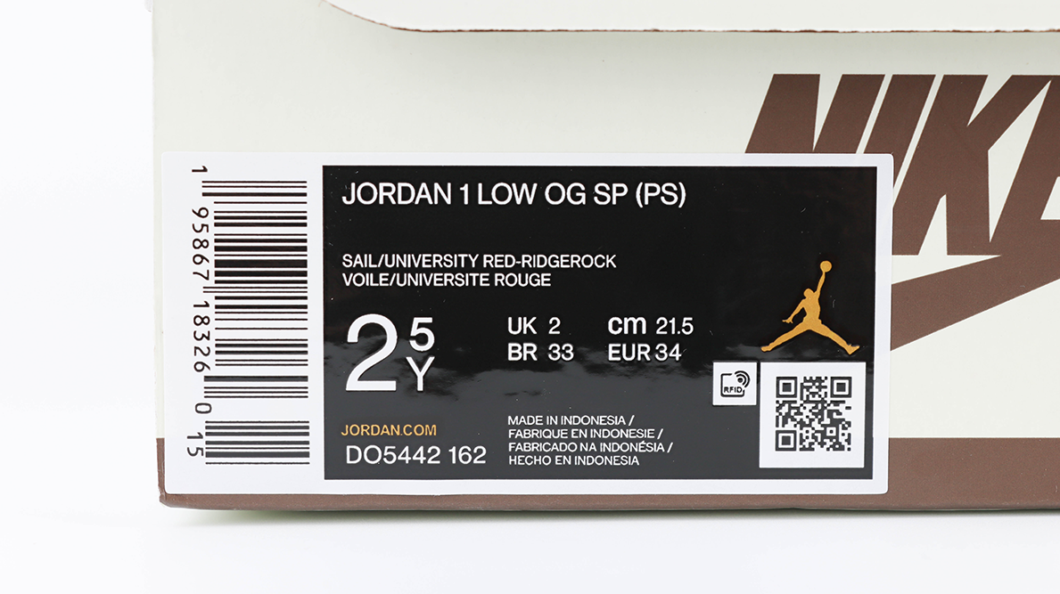 kid size travis scott x air jordan 1 low og ps ‘reverse mocha’