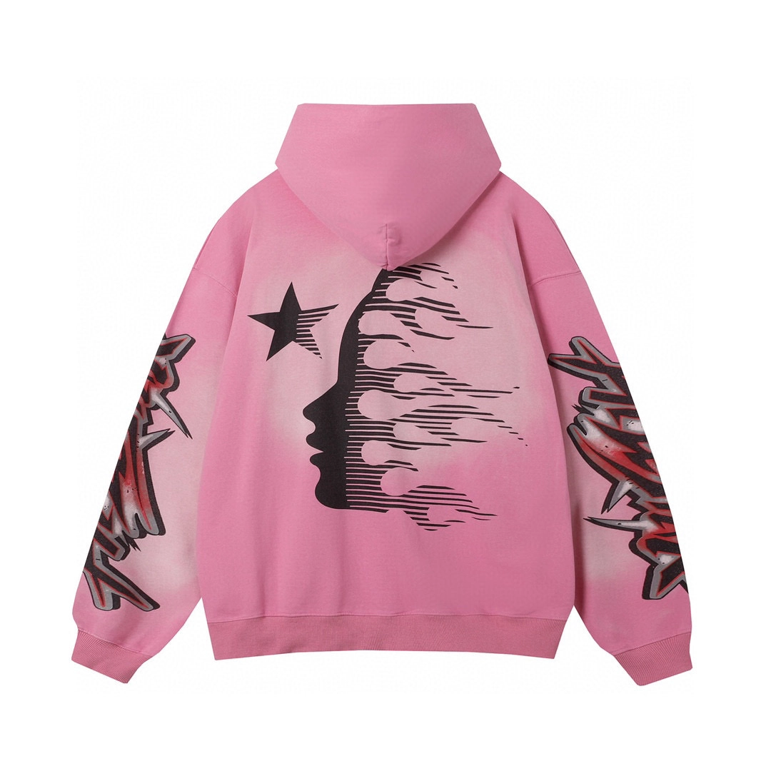 H*lst*r brainwashed hoodie pink