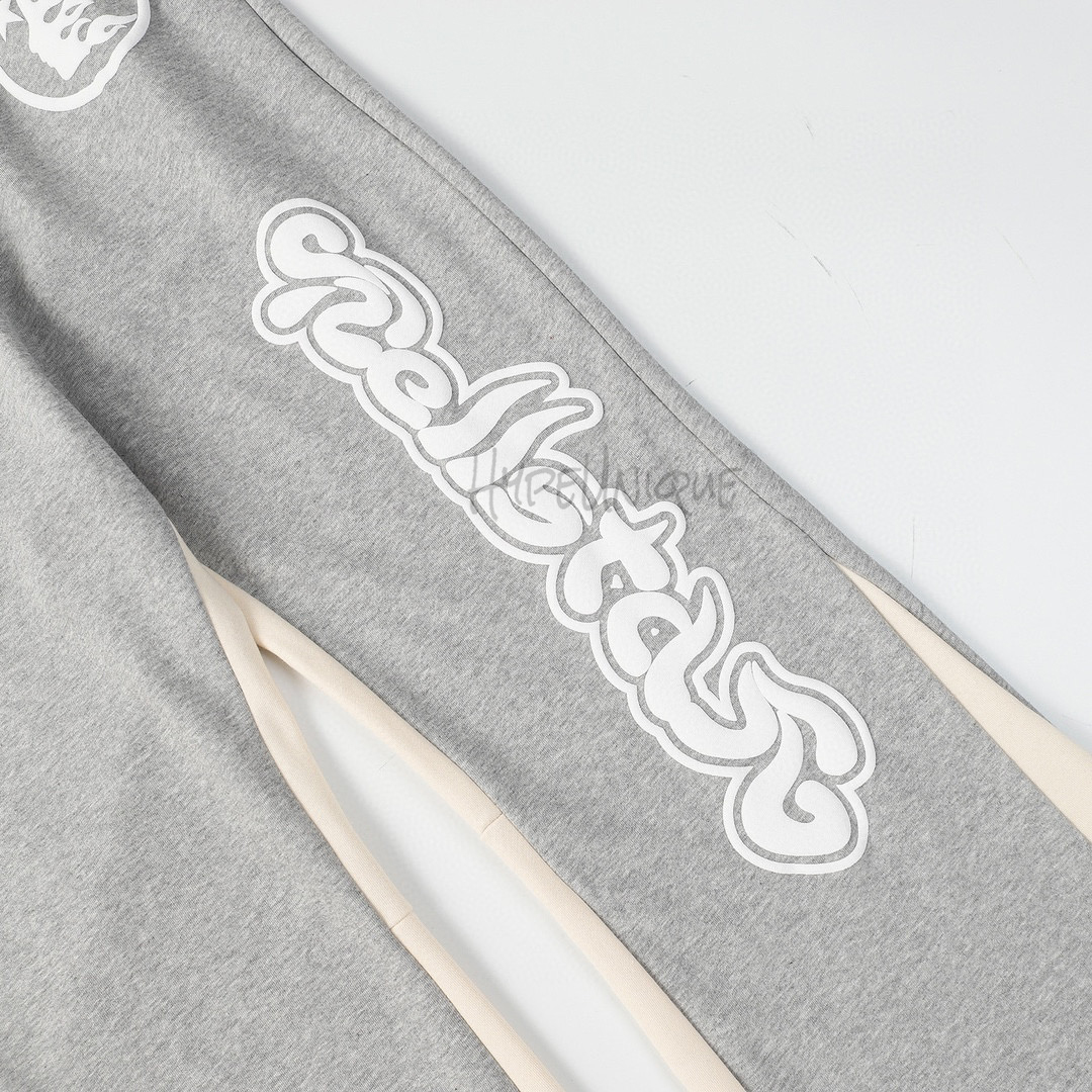 H*lst*r grey flare sweatpants grey