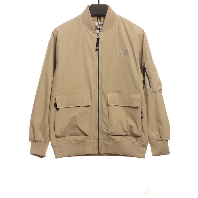 the n0*h F**e solid color zipper functional outdoor jacket reps