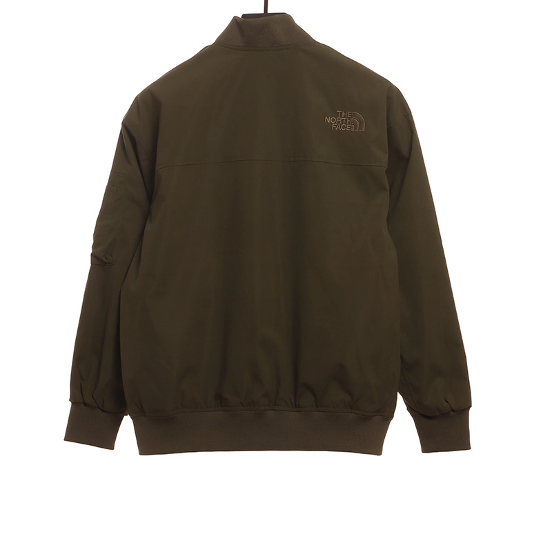 the n0*h F**e solid color zipper functional outdoor jacket reps