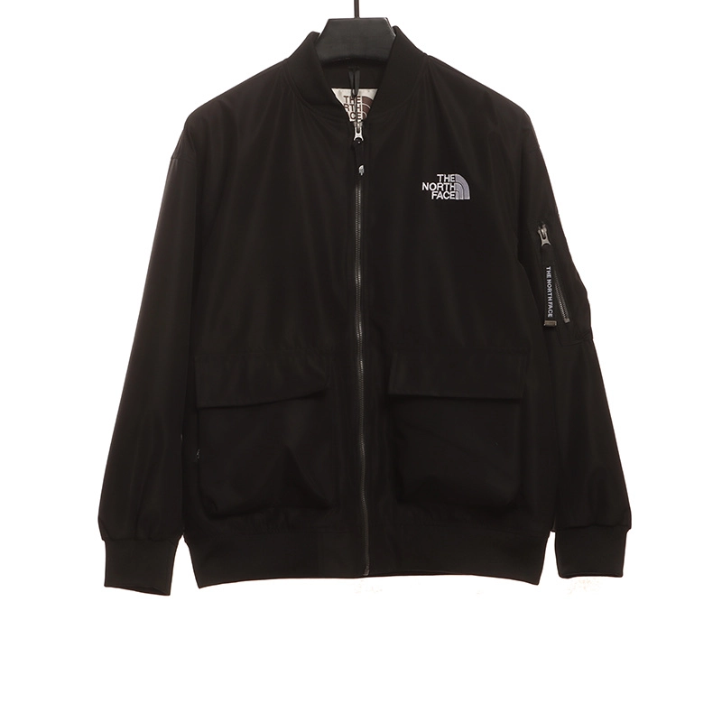 the n0*h F**e solid color zipper functional outdoor jacket reps