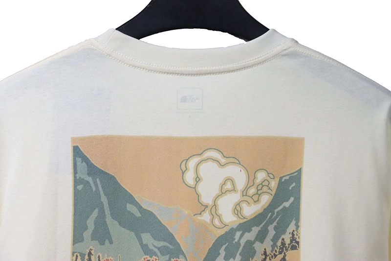 the n0*h F**e floral landscape print t-shirt