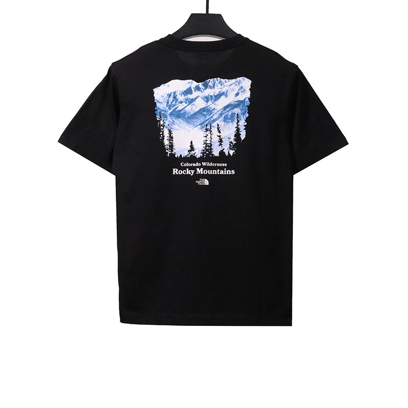 the n0*h F**e rocky mountain print t-shirt