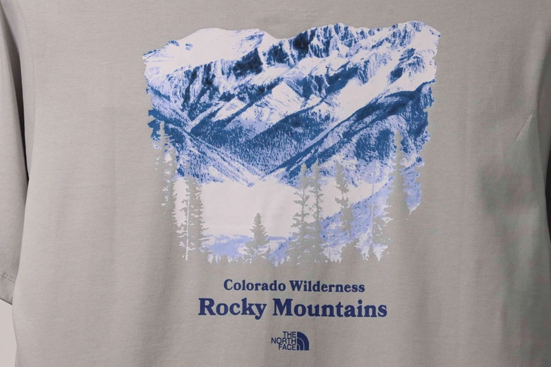 the n0*h F**e rocky mountain print t-shirt